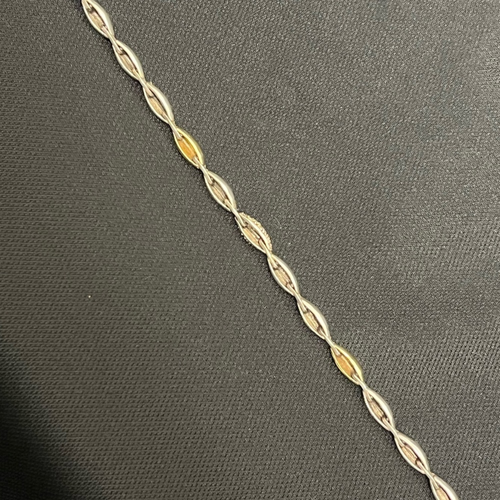 ALEXIS BITTAR
Two-Tone Diamond Marquislink Tennis Bracelet - Picture 12 of 14